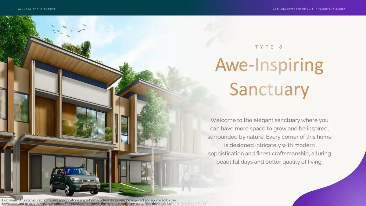 Rumah Asthara Skyfront City Allurea Tipe 8
