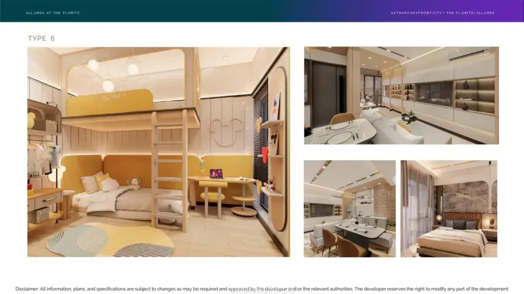 Rumah Allurea Tipe 6x10 Desain Interior